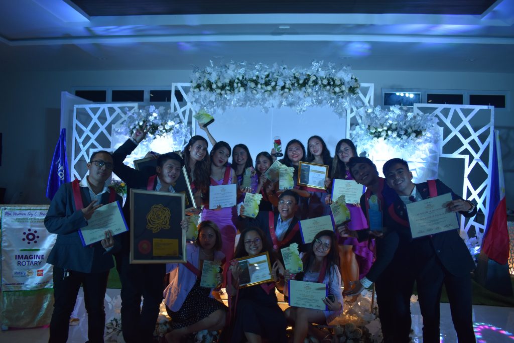 Rotaractors of RAC San Francisco posed with their trophies and certificates as they bagged the MOST OUTSTANDING ROTARACT CLUB Of RI District 3860.